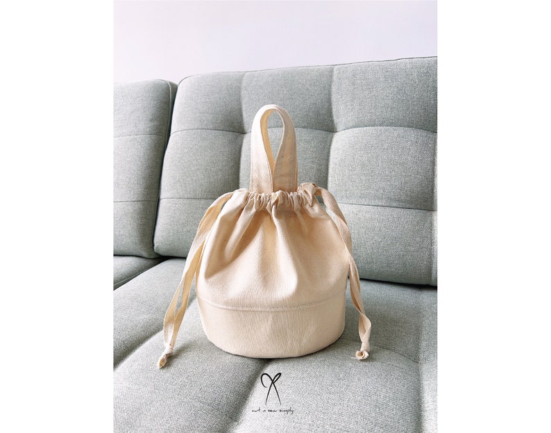 Drawstring Bucket Bag Pattern Sewing PDF Printable Instant Etsy