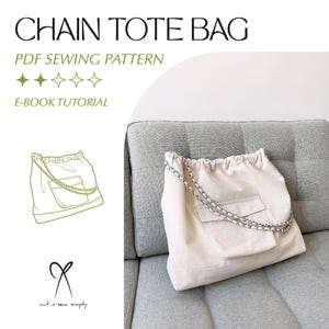 Schultertasche mit Klappe Schnittmuster PDF Printable Instant Download DIY One Size