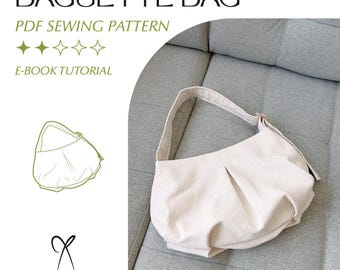 Baguette Bag Shoulder Bag Sewing Pattern PDF Printable Instant Download DIY One Size