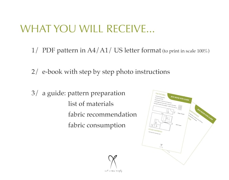 May include: What you will receive: a PDF pattern in A4/A1/US letter format, an e-book with step-by-step photo instructions, and a guide with pattern preparation, a list of materials, fabric recommendations, and fabric consumption.