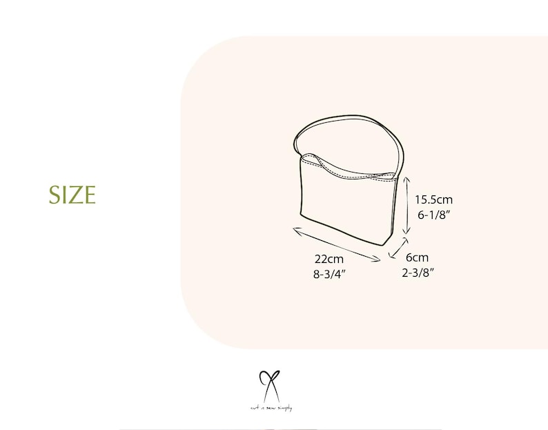 Easy Simple Baguette Bag Sewing Pattern PDF Printable Instant Download ...