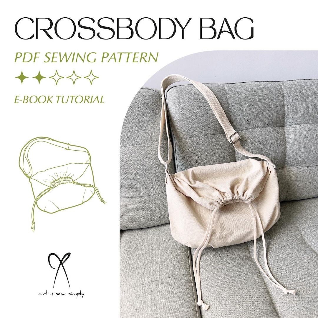 Unisex 2 Way Crossbody Bag Sewing Pattern PDF Printable Instant ...