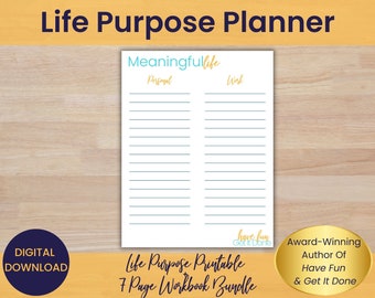 Manifestation Journal, Life Purpose, Ultimate Life Planner, Mindfulness Workbook, Best Life Planner, ADHD Planner, Wellness, A4, A5, Letter