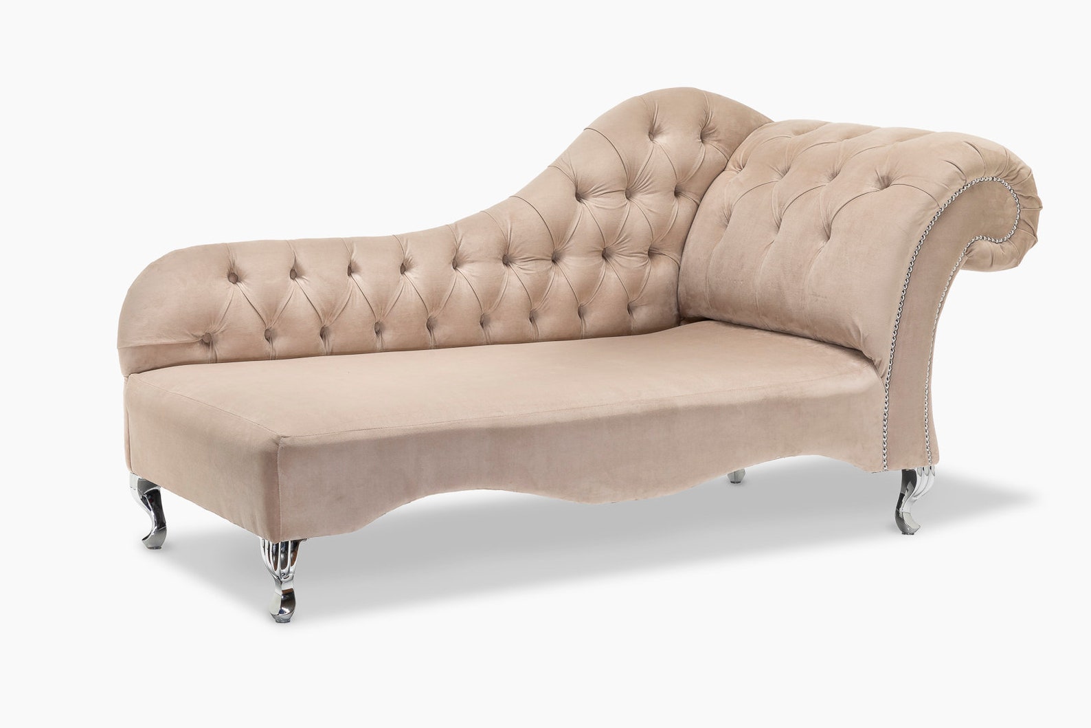 Chesterfield Furniture Chaise Lounge Day Bed Ivory White Etsy