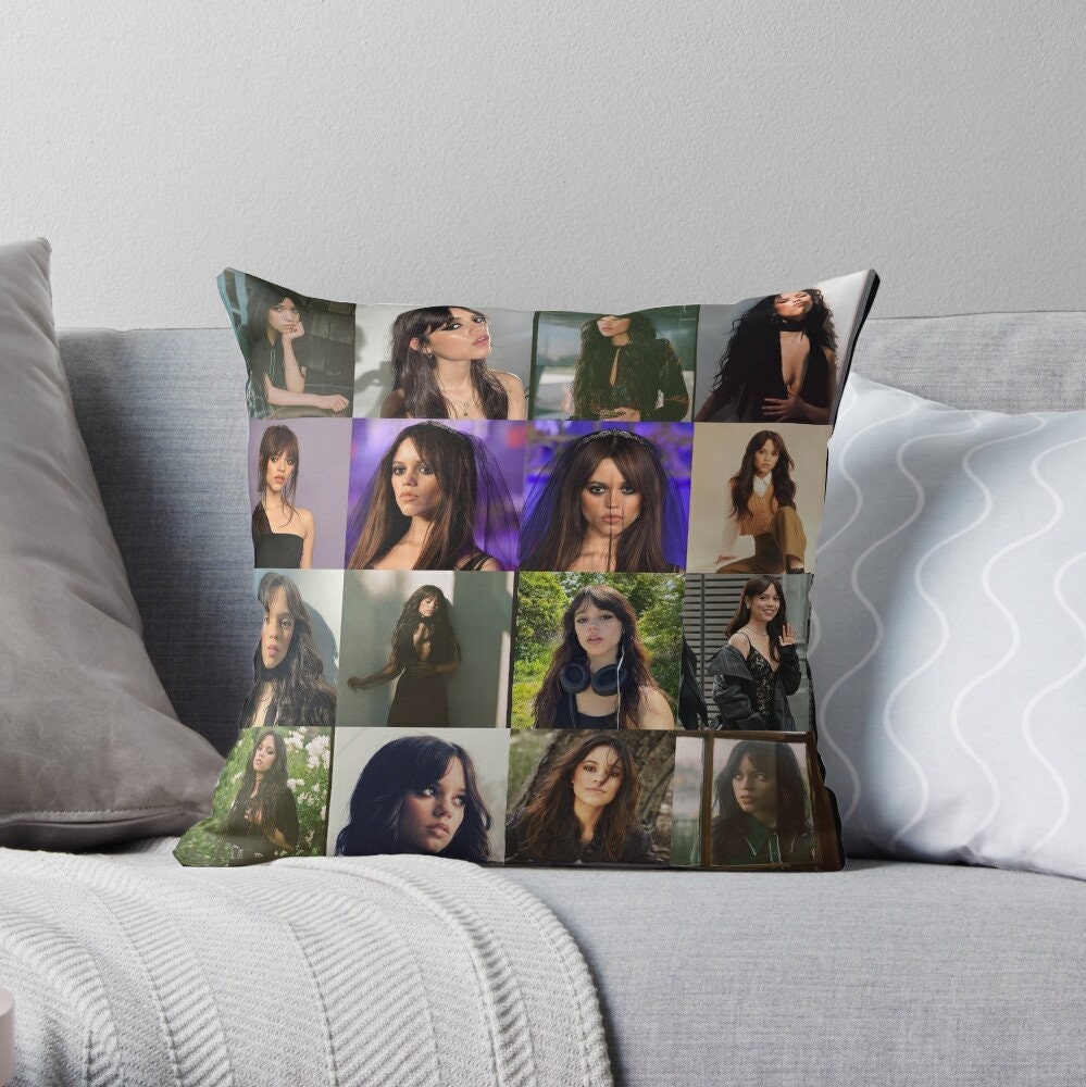 Jenna Ortega Collage Pillow Case Two Side Jenna Ortega - Etsy Canada