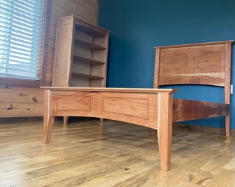 Solid Cherry Shaker Style Bed Frame