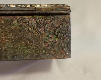 Antique Japanese Copper Box With Ornate Dragon Lid - Etsy