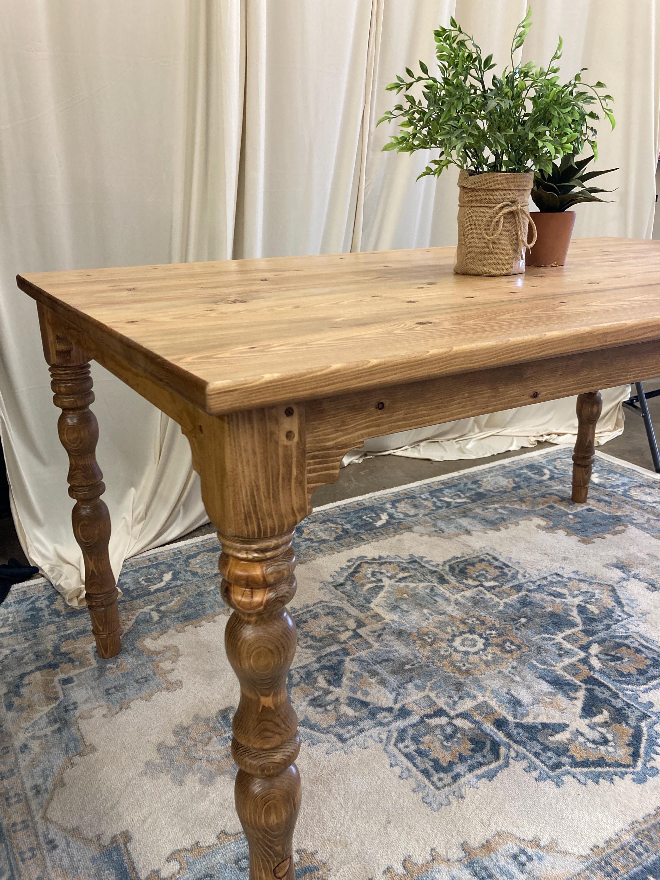 New Handmade French Country Farmhouse Style Solid Wood Dining Table - Etsy