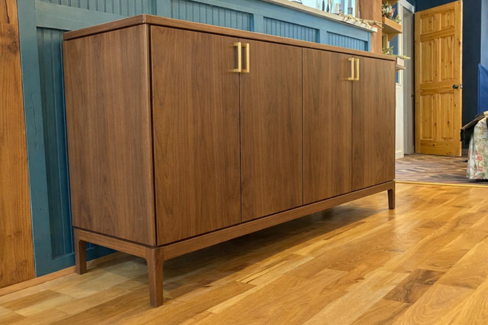 Handmade Solid Wood Sideboard – Modern Cabinet, Custom Hardwood Console ...