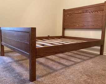 Classic Solid Oak Hardwood Handmade Bed Frame