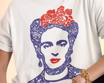 SVG "Frida Khalo Floral" DATEI HERUNTERLADEN