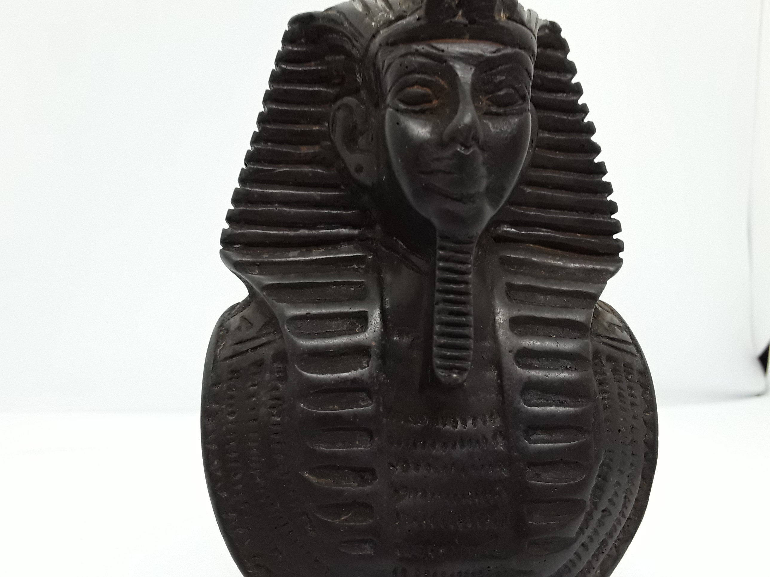 Pharaoh King Tut Tutankhamun / Tutankhamen Bust, Vintage 70s Black ...