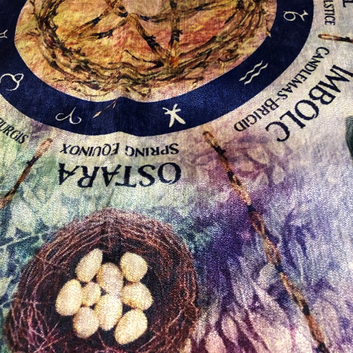 Druid Calendar Celtic Wheel of the Year Velvet Tablecloth or Etsy