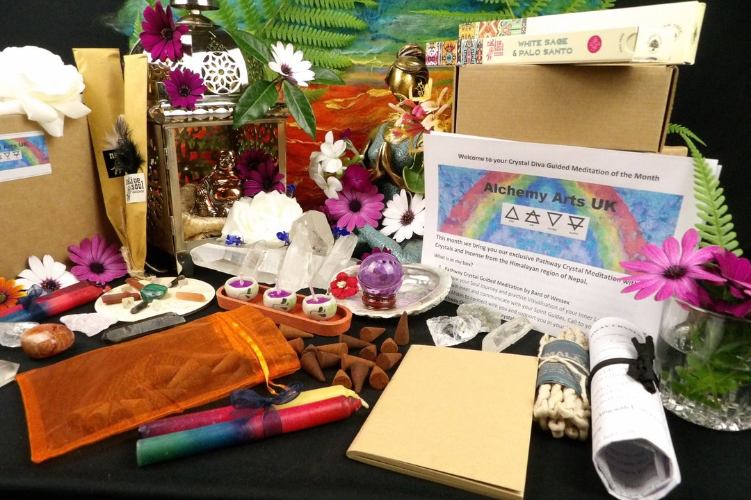 Guided Meditation With Crystals, Incense & Candle, Monthly Meditation