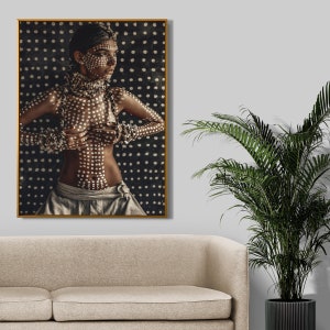 Tribal Woman, Designer Wall Art, Modern Sophisticated Poster, Digital Download.