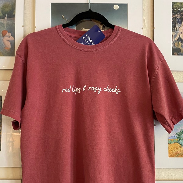 Wildest Dreams T-Shirt | Taylor Swift 1989 Shirt | rote Lippen und rosige Wangen T-Shirt | Taylor Swift Shirt