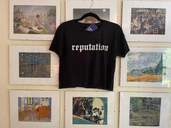 Black Reputation Crop Top Taylor Swift Reputation T-shirt