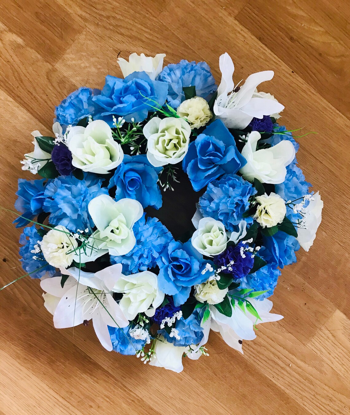 12 Artificial flower wreath Etsy
