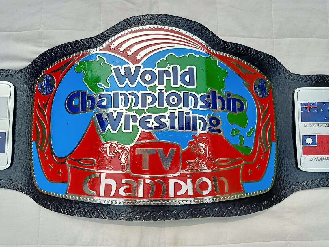 World Championship Wrestling TV Champion Belt With Etsy