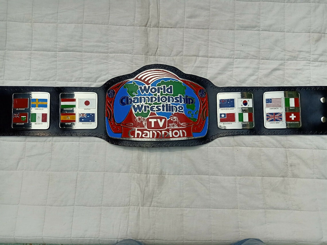 World Championship Wrestling TV Champion Belt With Etsy