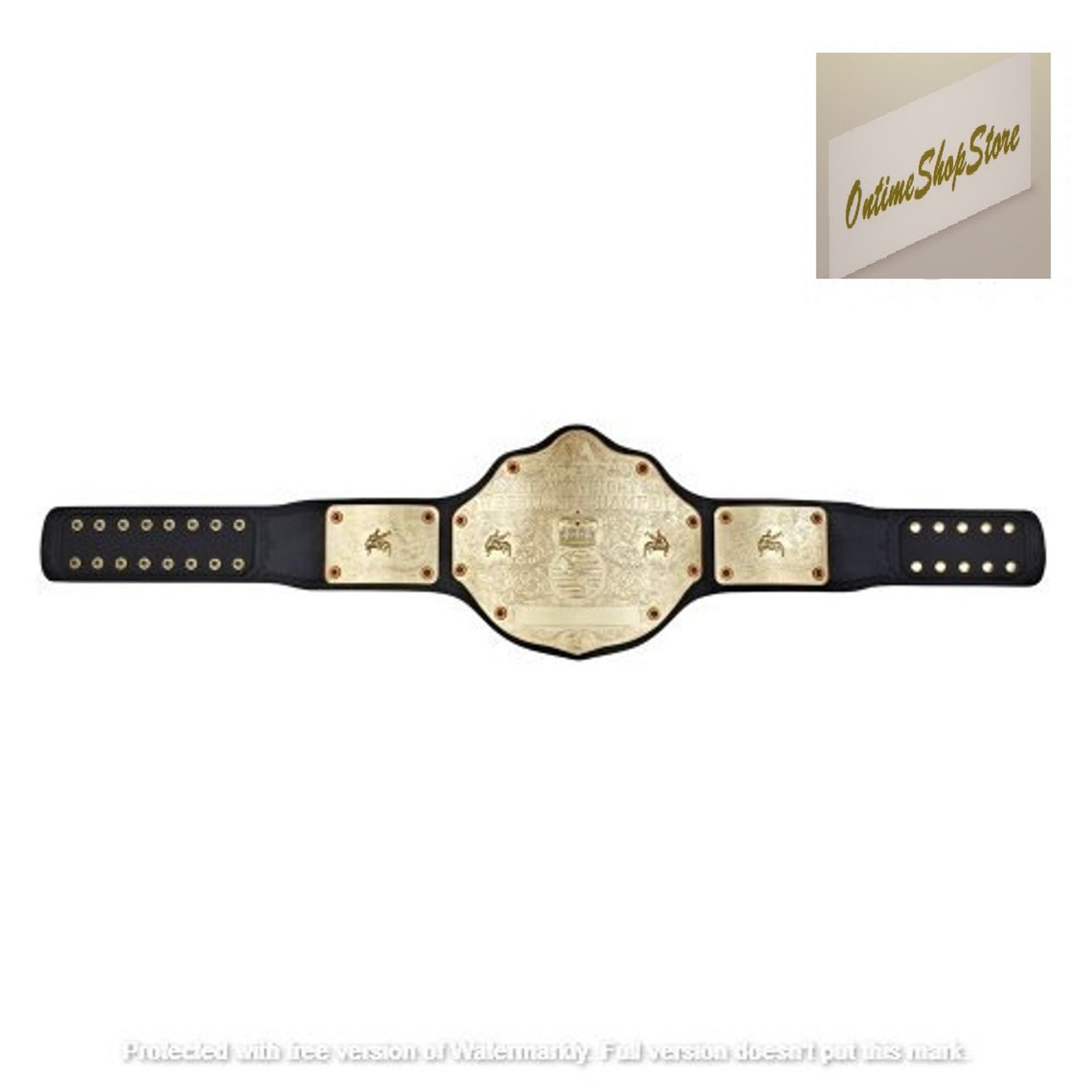 WWE big gold belt WWE Authentic Wear championship Gold Etsy
