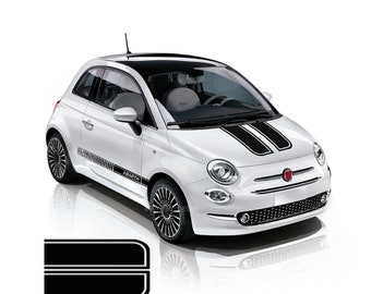 to fit Fiat 500 Abarth side Stripes Stickers Adhesive Decal | for Abarth 500, 595, 695