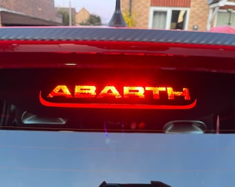 Fiat Abarth Rear Light Tint Decal – Tail Light Vinyl Sticker | Fits Abarth 500 / 595 / 695