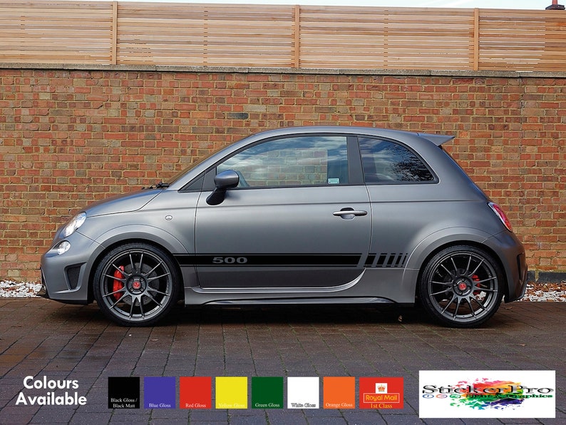 Targhette Personalizzate Per Sedili Fiat 500 Abarth 500/595, Finitura Lucida, Varie Colori