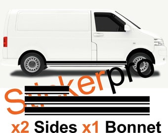 Side Stripe Stickers For VW Transporter T5 T6 T4 Sticker Decal Campervan Vinyl