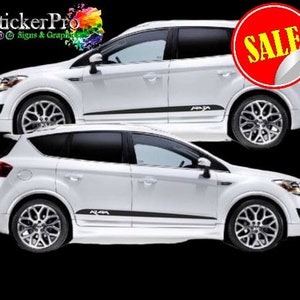 Car Door Side Sticker For Ford Kuga 1 2 3 MK1 MK2 MK3 Side Racing Stripes  Styling Vinyl Film Decor Decal Auto Tuning Accessories