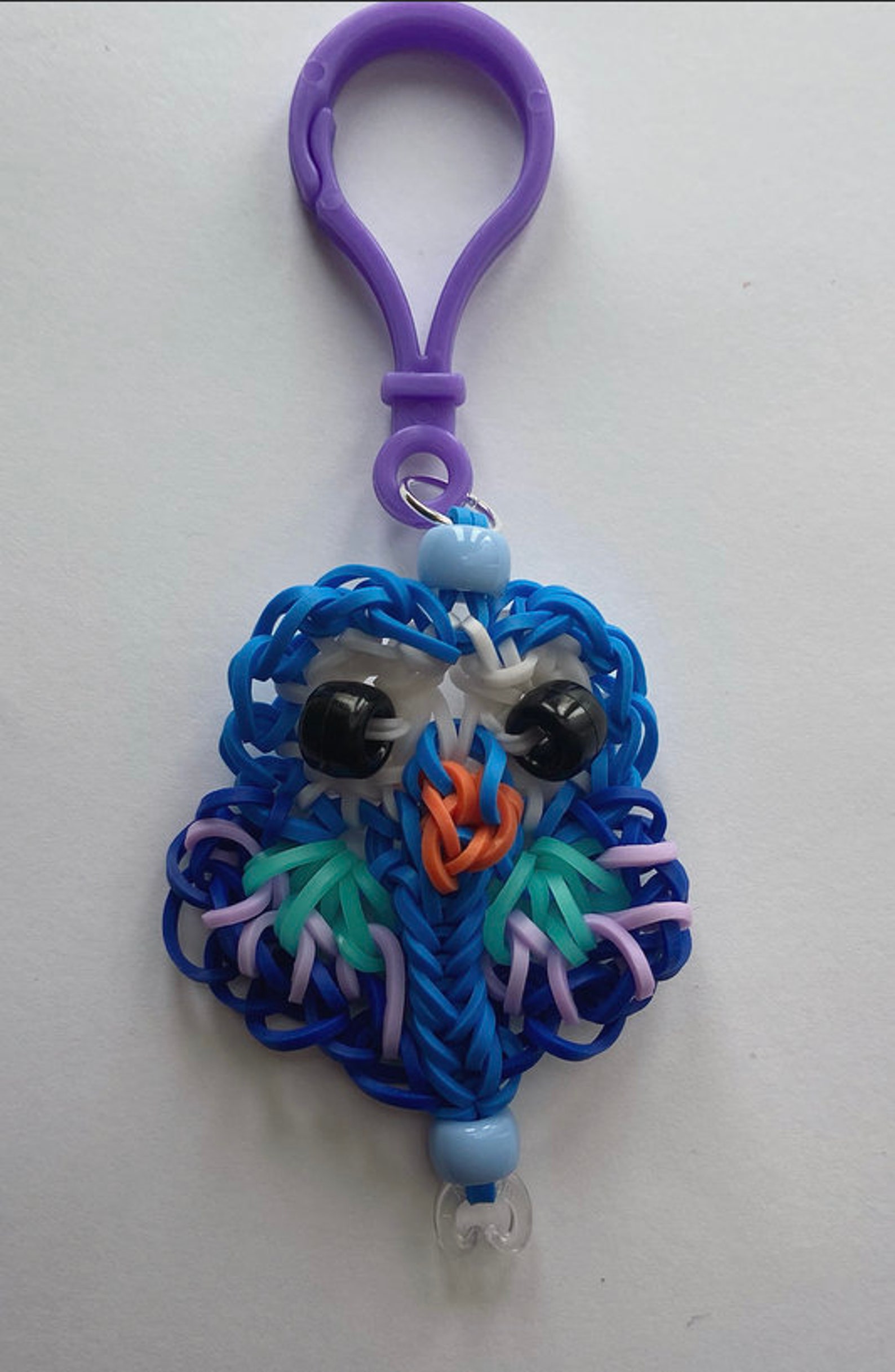 Owl Keychains Rainbow Loom Charms. Etsy