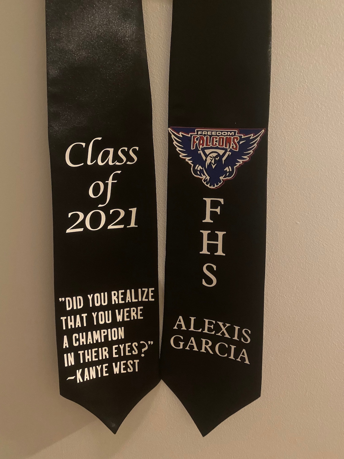 Graduation stole/ custom graduation stole Etsy