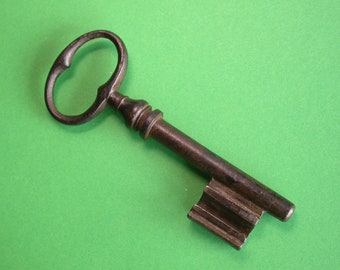 A Superb & Heavy French 19th Century Iron Door Key