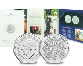 1997年英国プルーフ50ペンス硬貨 - エリザベス2世女王 - 初年度発行