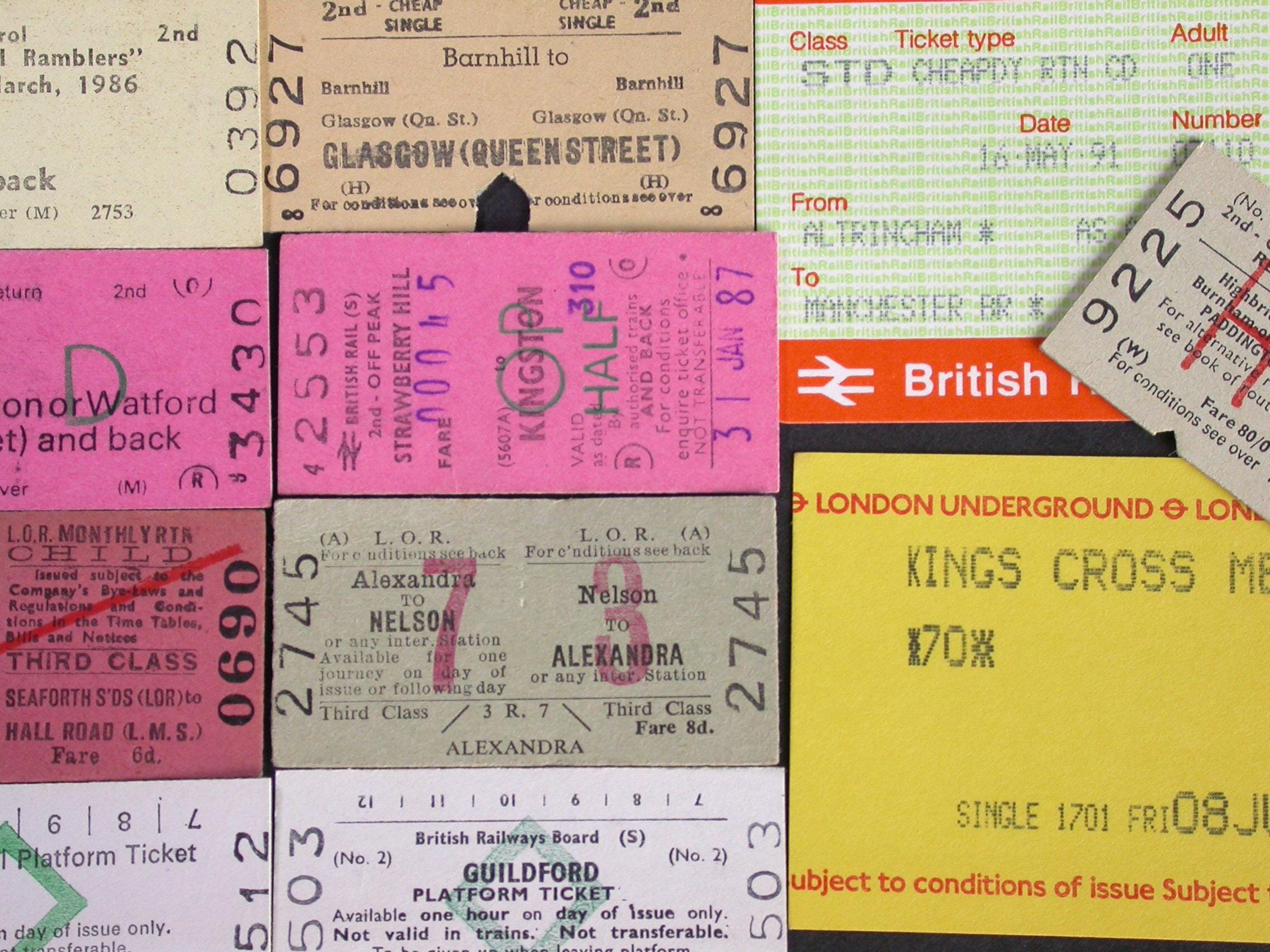 Antique train ticket - Etsy 日本