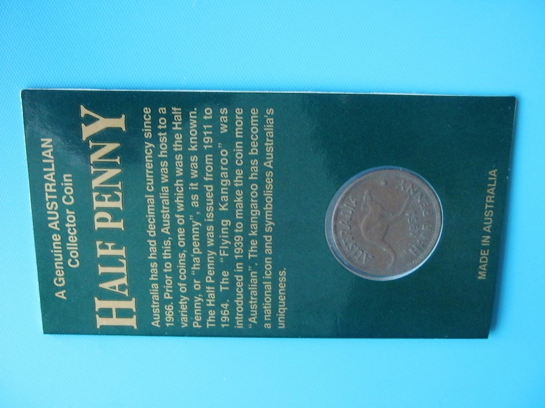 1951 Australian Half Penny Etsy