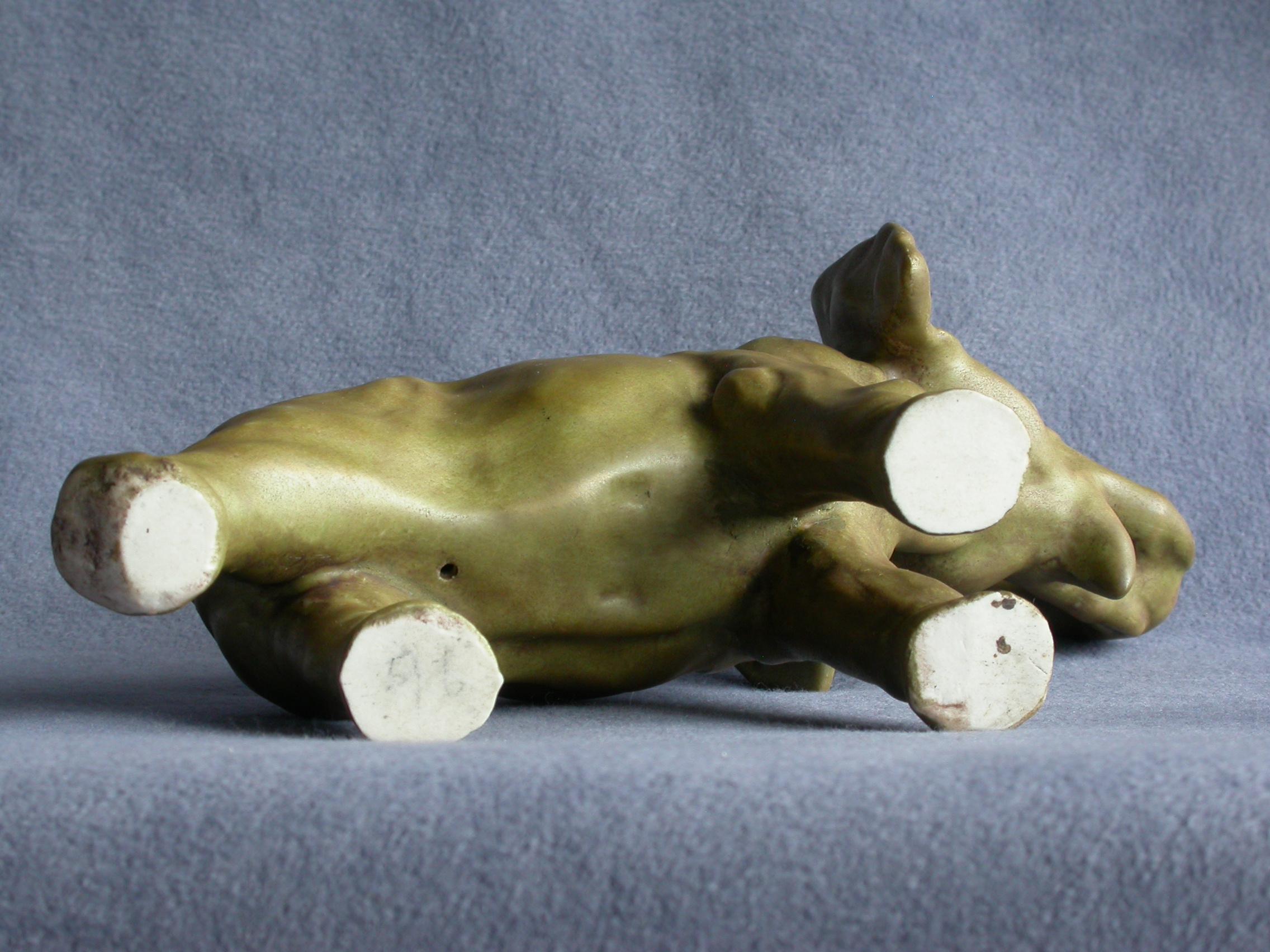 アンティーク　骨董　陶器の象 Yahoo!オークション -「象陶器置物」の落札相場・落札価格