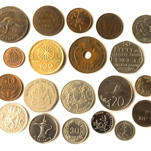 20 World Coins - Each coin from a different country ( set B )