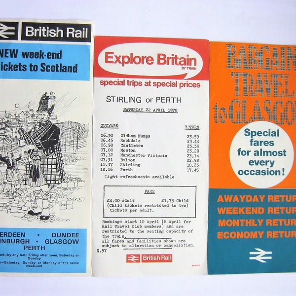 British Rail Travel to Scotland 1960/1970s