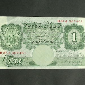 Bank of England One Pound Note (Cashier P.S Beale) in AUNC Condition