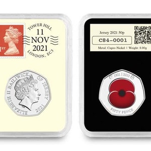 Royal British Legion 50p DateStamp™   2021 - 5 different 50p's to choose from