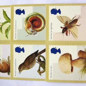 6 x Endangered Species Postkarten - 1998