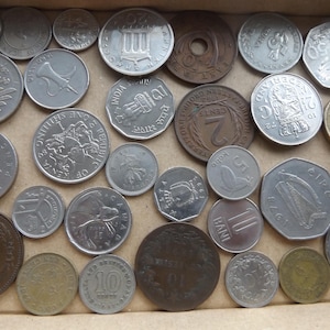 30 Different World Coins - Each coin from a different country