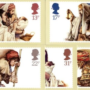 5 x Natale - La Natività - Cartoline d'epoca - 1984