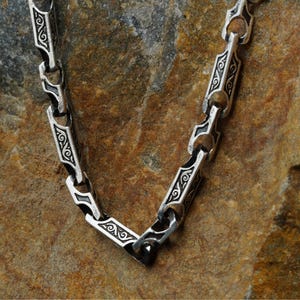 Sterling Silver 925 Chains, Handmade Necklace, Link chain, Designer Necklace, gift for him and her, High Quality Necklace, engraved necklace