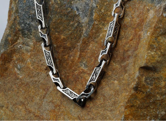 【ANOTHERLAYER】Slim Line Necklace (silver925)(2color) XL CHAIN LINK NECKLACE | 925 STERLING
