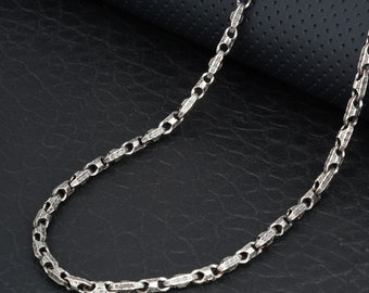 Handmade Necklace, 925 Sterling Silver Fancy Chain, Unique Necklace , Modern silver chain, Necklace for him and her, Chain For Women And Men