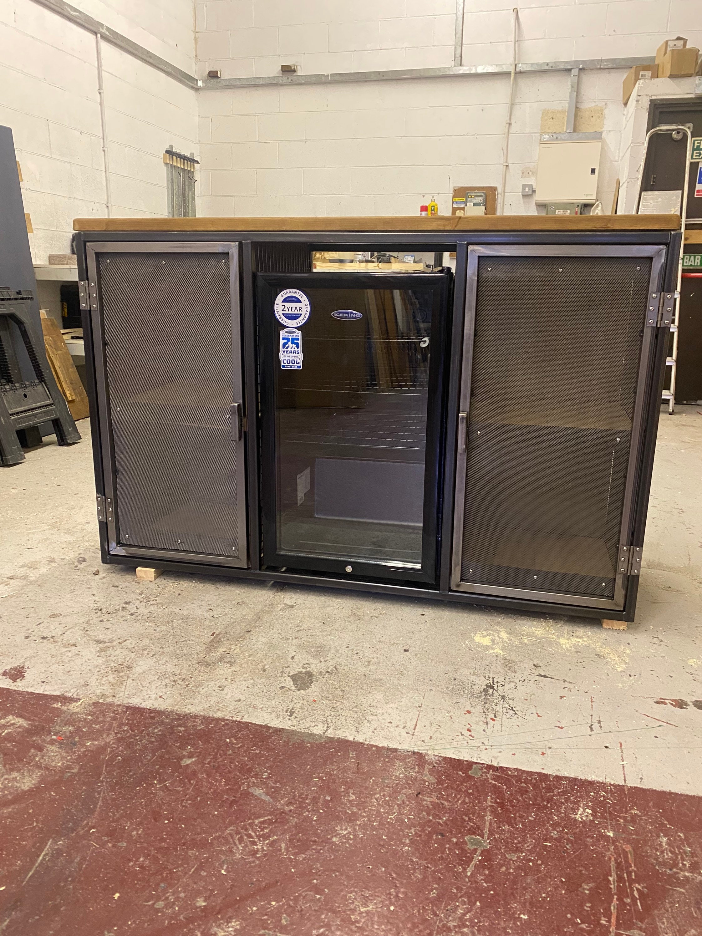 Industrial Sideboard Industrial Sideboard With Fridge Bar Etsy UK