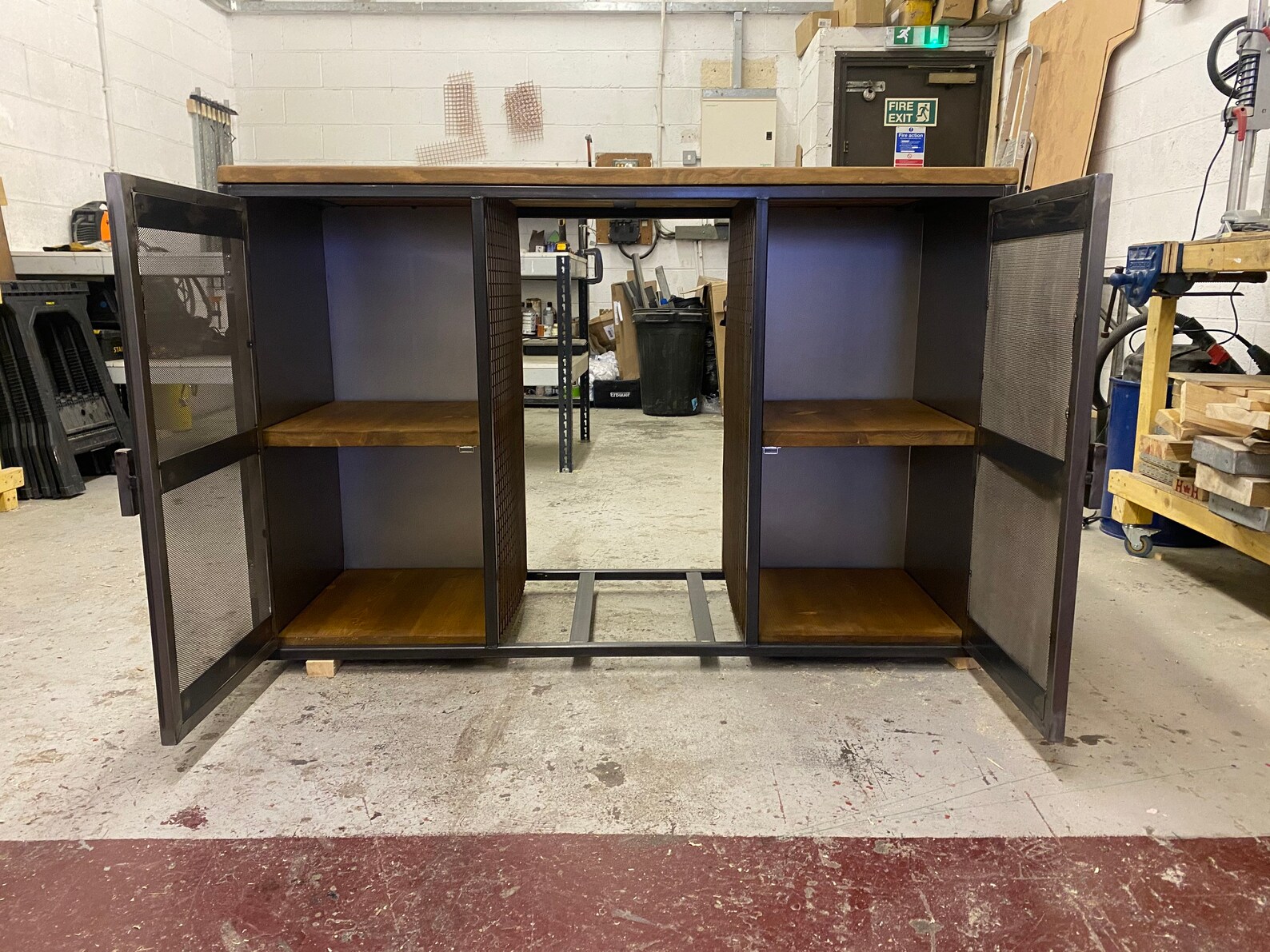 Industrial Sideboard Industrial Sideboard With Fridge Bar Etsy UK
