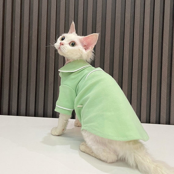 Pigiama per gatti verde chiaro carino e morbido per gatto - Etsy Italia